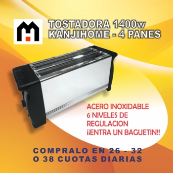 Tostadora Electrica 1400w KanjiHOME