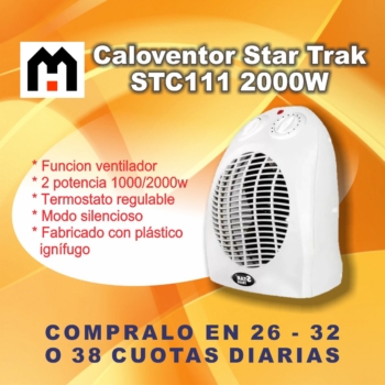 Caloventor Star Trak 1000/2000w