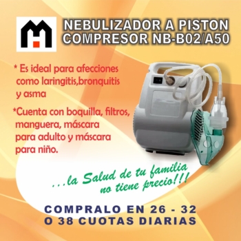 Nebulizador a Pistón Modelo NBB02-A50